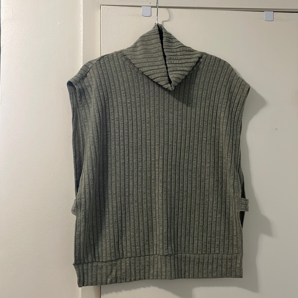 Shein Green Sweater Vest with Open Sides